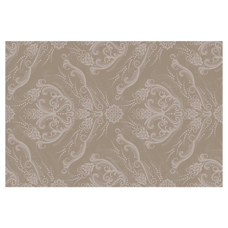 CLASSIC BROWN RICH ORNAMENT PATTERN RECTANGULAR RUG