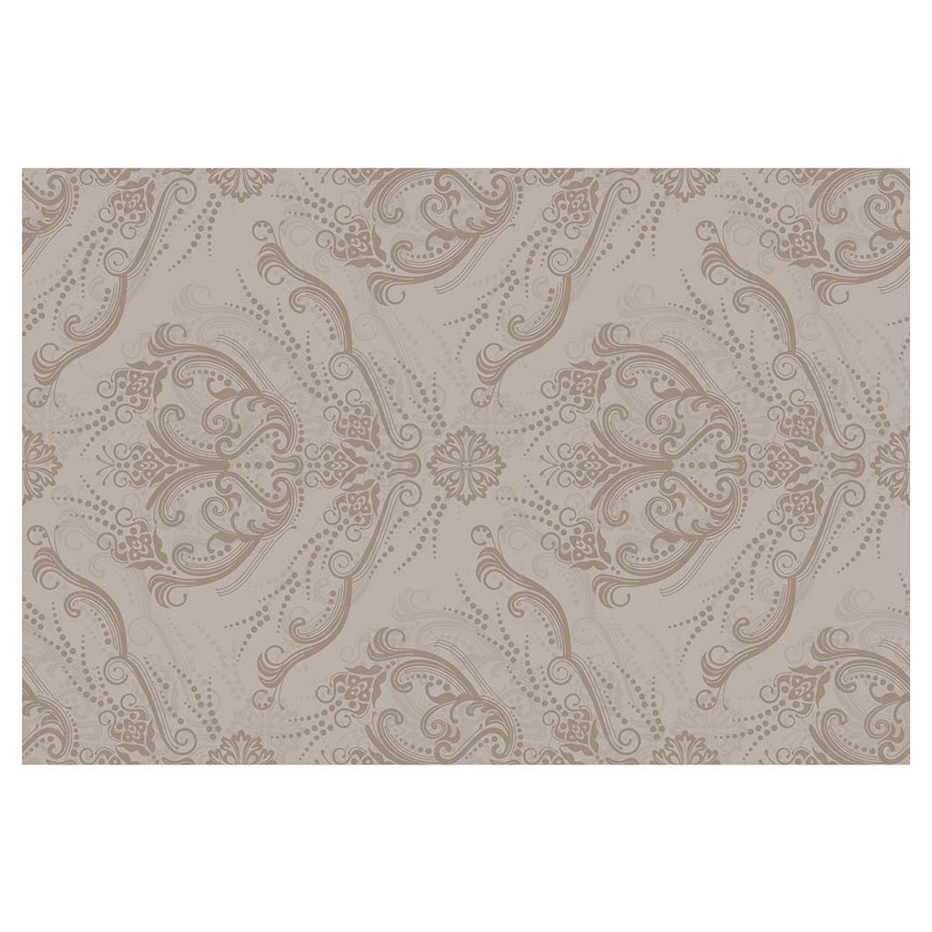 CLASSIC BEIGE RICH ORNAMENT PATTERN RECTANGULAR RUG