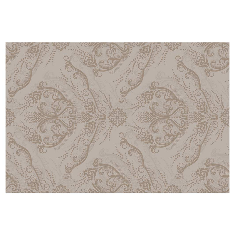 CLASSIC BEIGE RICH ORNAMENT PATTERN RECTANGULAR RUG