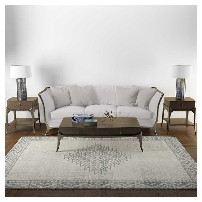 Aztec Style Rugs Beige CLASSIC BEIGE NATURAL AZTEC RECTANGULAR RUG — Cape Rug, Home & Art
