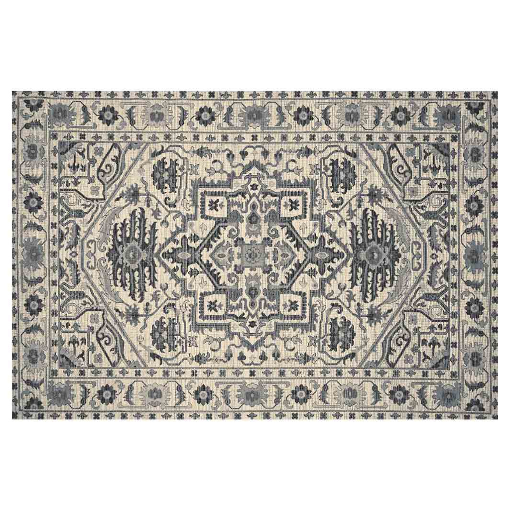 CLASSIC GREY TRADITIONAL RECTANGULAR RUG