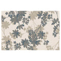 CLASSIC BLUE BEIGE TONED FOLIAGE RECTANGULAR RUG