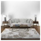 CLASSIC BEIGE TONED FOLIAGE RECTANGULAR RUG