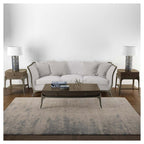 CONTEMPORARY SAND BEIGE DUNE MIRAGE RECTANGULAR RUG