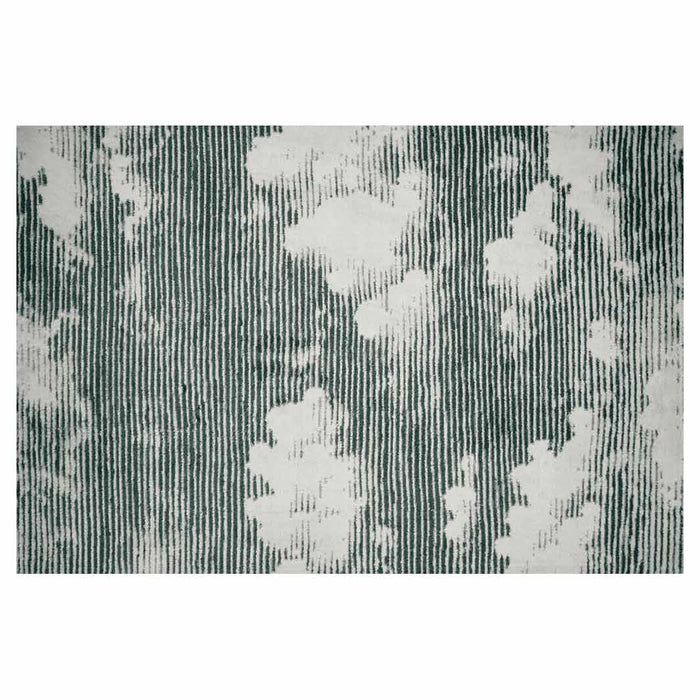 CONTEMPORARY BLUE MODERN CLOUDS RECTANGULAR RUG