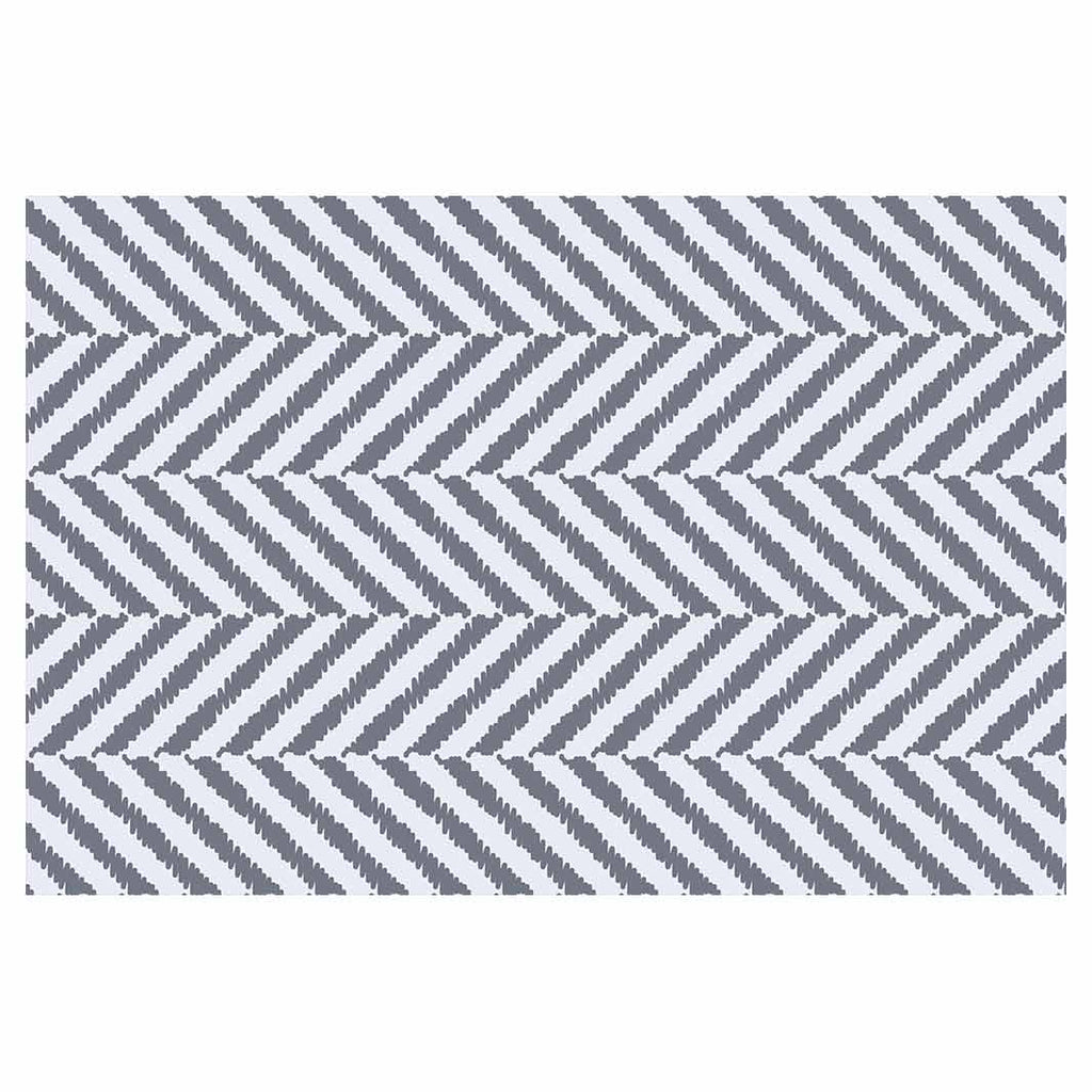 CONTEMPORARY BLUE GREY TONED MINIMALISTIC LINES RECTANGULAR RUG