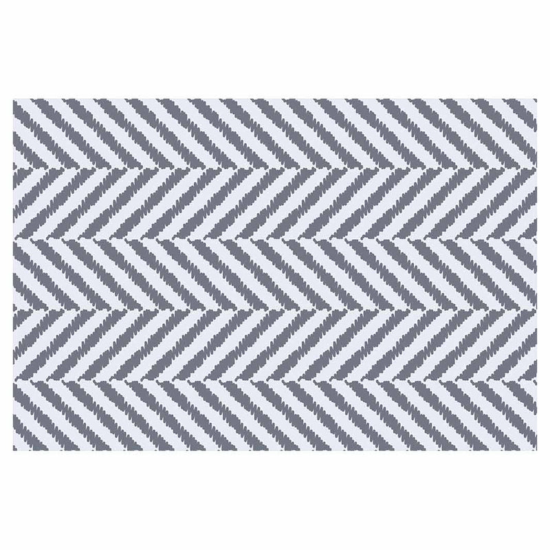 CONTEMPORARY BLUE GREY TONED MINIMALISTIC LINES RECTANGULAR RUG