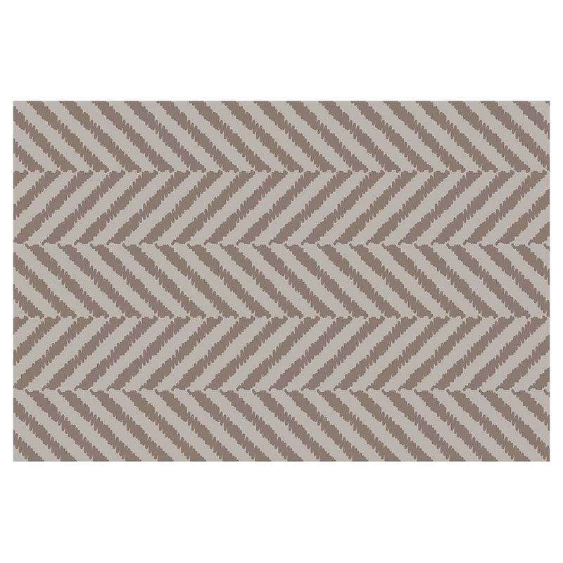 CONTEMPORARY BROWN NATURAL TONED MINIMALISTIC LINES RECTANGULAR RUG