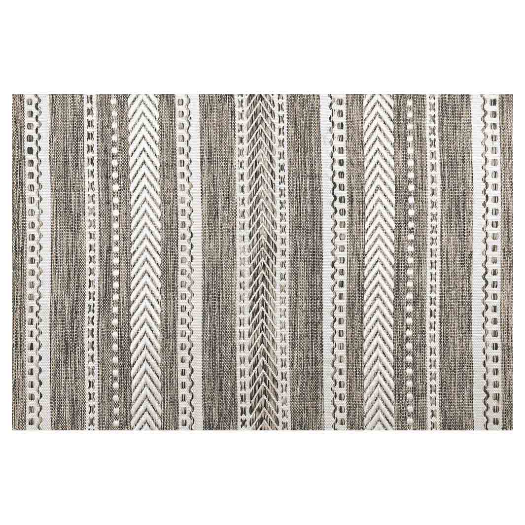CONTEMPORARY GREY AND WHITE LINE PATTERN RECTANGULAR RUG — Cape Rug ...