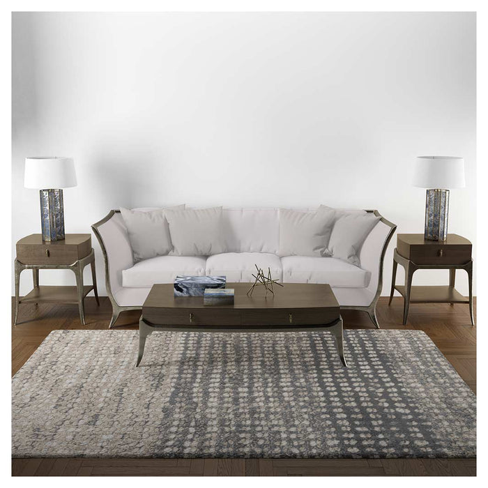 CONTEMPORARY BROWN TEXTURE MINIMALISTIC RUG RECTANGULAR RUG