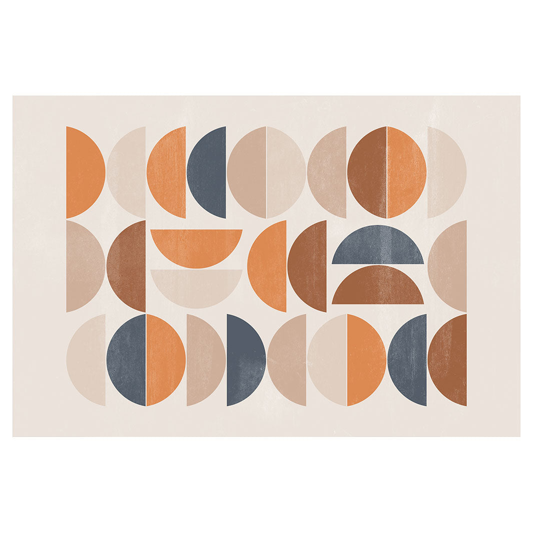Minimalistic Pattern For Rug MODERN ORANGE MINIMALISTIC CIRCLE PATTERN RECTANGULAR RUG — Cape Rug ...