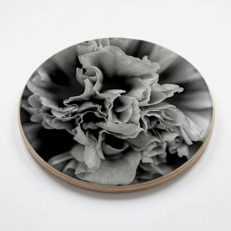 FLORAL BLACK AND WHITE PEONY CHEESEBOARD