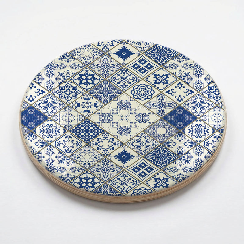 PATTERN BLUE DIAMOND LISBON CHEESEBOARD