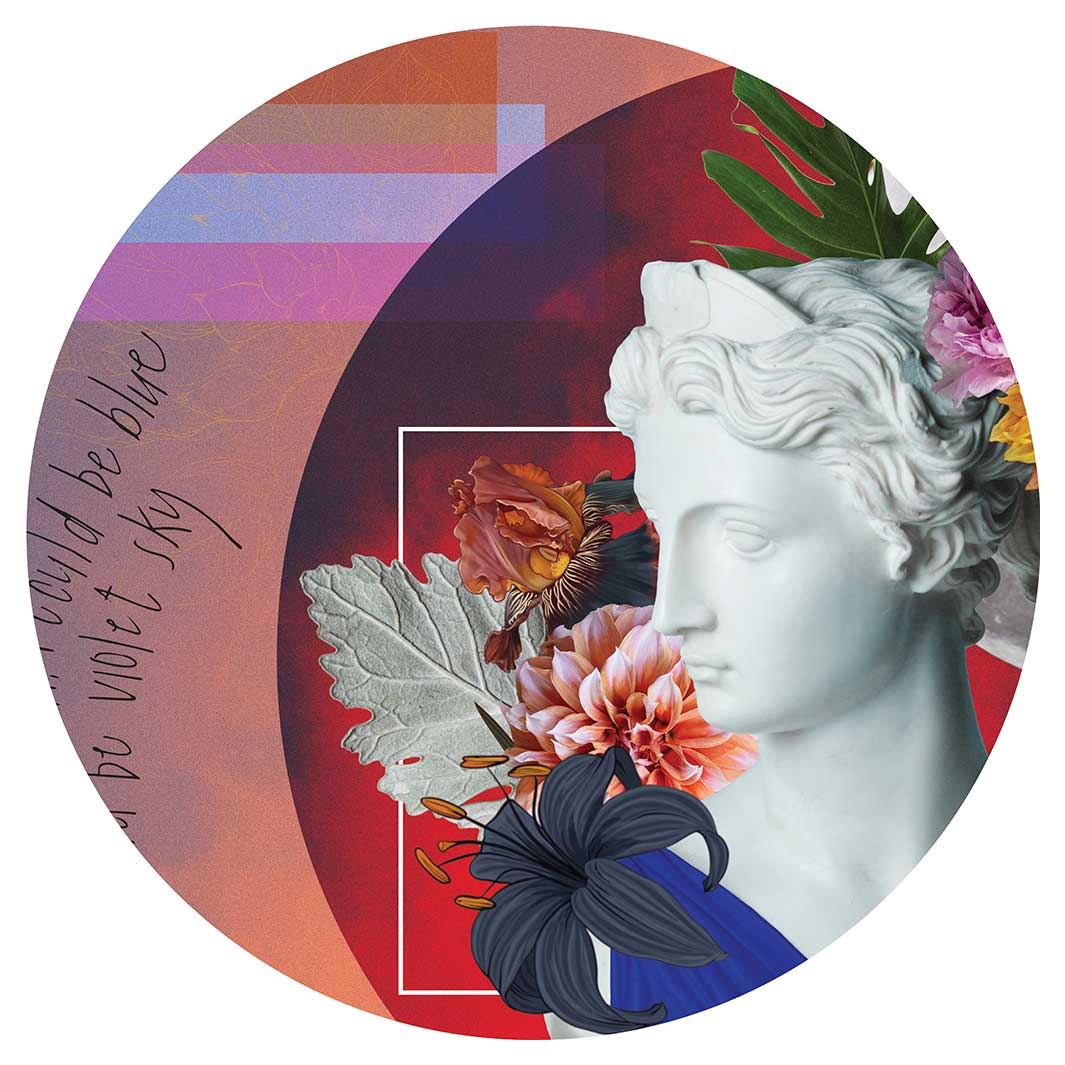 DESIGN LADY IN BLUE CHEESEBOARD