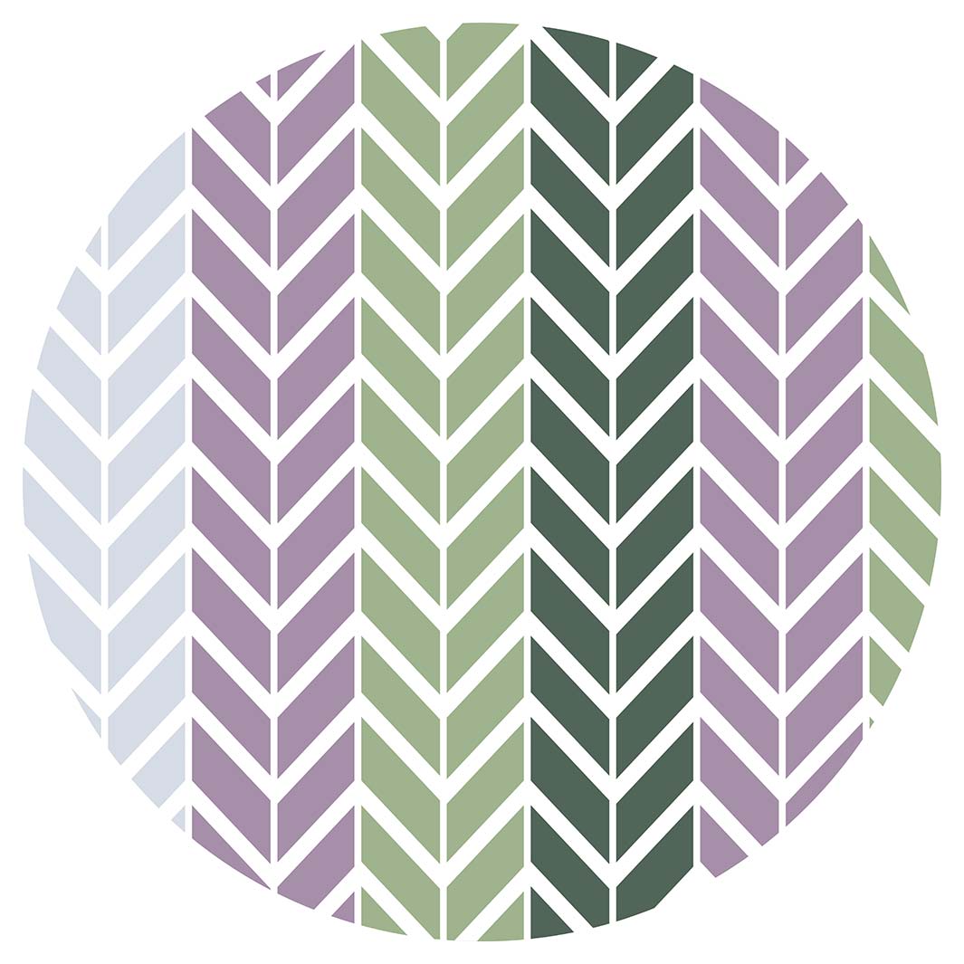 GEOMETRIC GREEN AND PURPLE CHEVRON PATTERN CHEESEBOARD