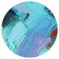 PAINT AQUA AND MAROON ACRYLIC TEXTURE LAZY SUSAN