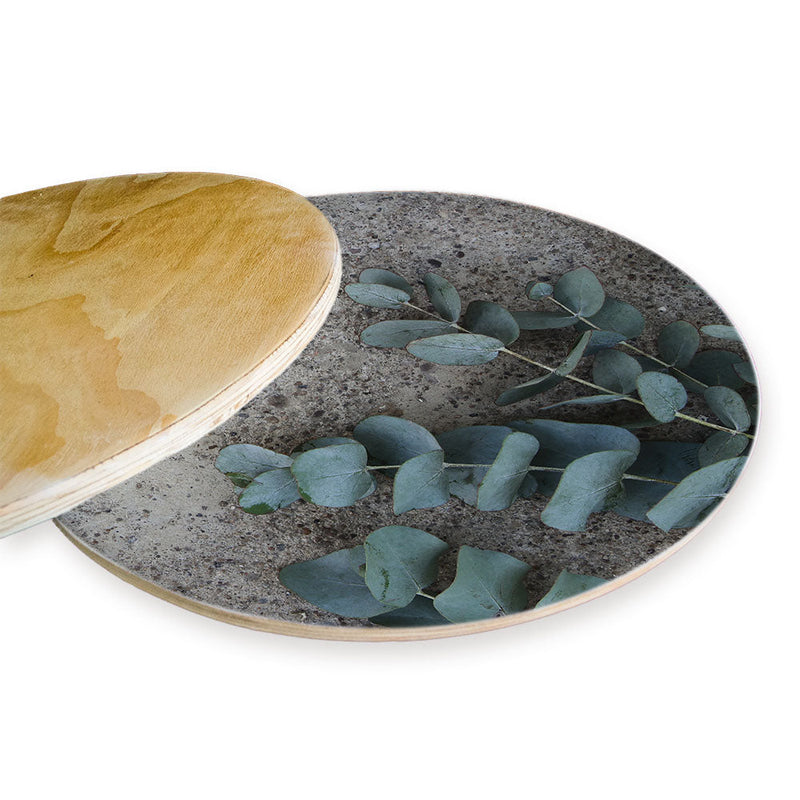 CONCRETE EUCALYPTUS LEAVES CHEESEBOARD