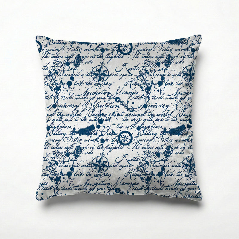 SAILOR'S SCRIPTS SCATTER CUSHION