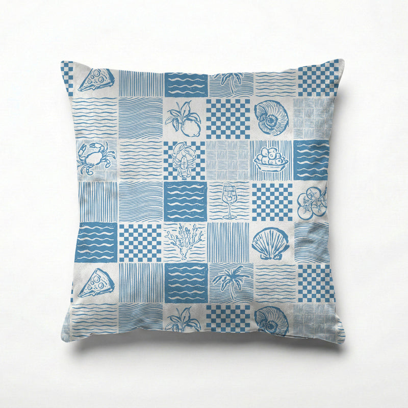 COASTAL PATCHWORK SCATTER CUSHION