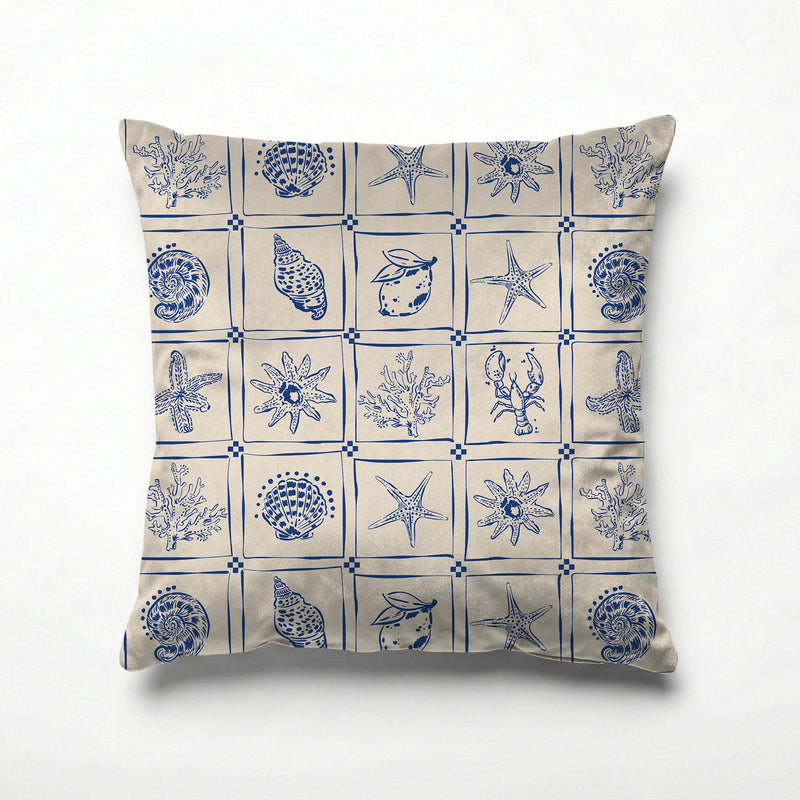 SEASHELL MOSAIC SCATTER CUSHION