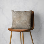 PATTERN BROWN MODERN TILE NATURAL SCATTER CUSHION