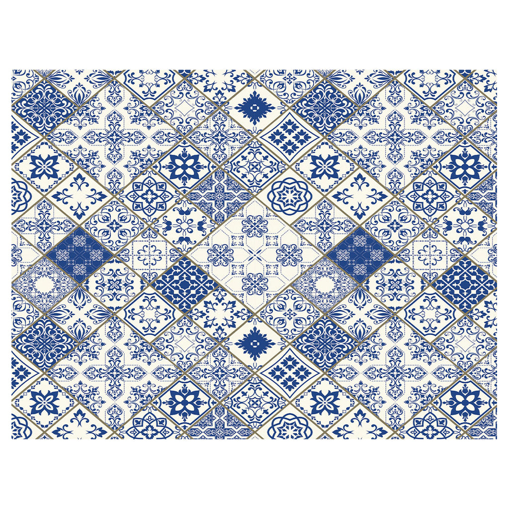 PATTERN BLUE DIAMOND LISBON SCATTER CUSHION
