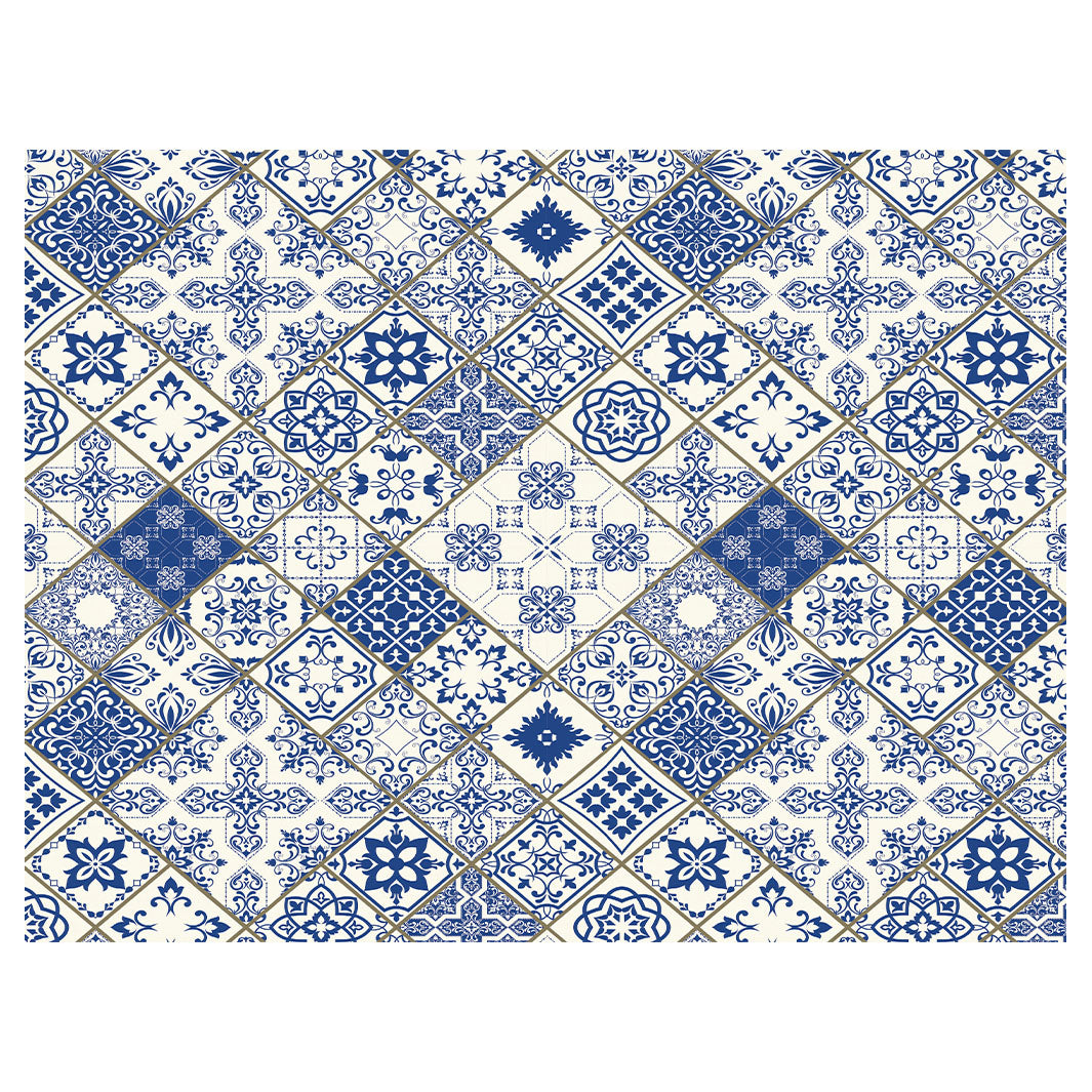 PATTERN BLUE DIAMOND LISBON SCATTER CUSHION