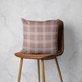 BLUSH PLAID SCATTER CUSHION