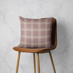 BLUSH PLAID SCATTER CUSHION