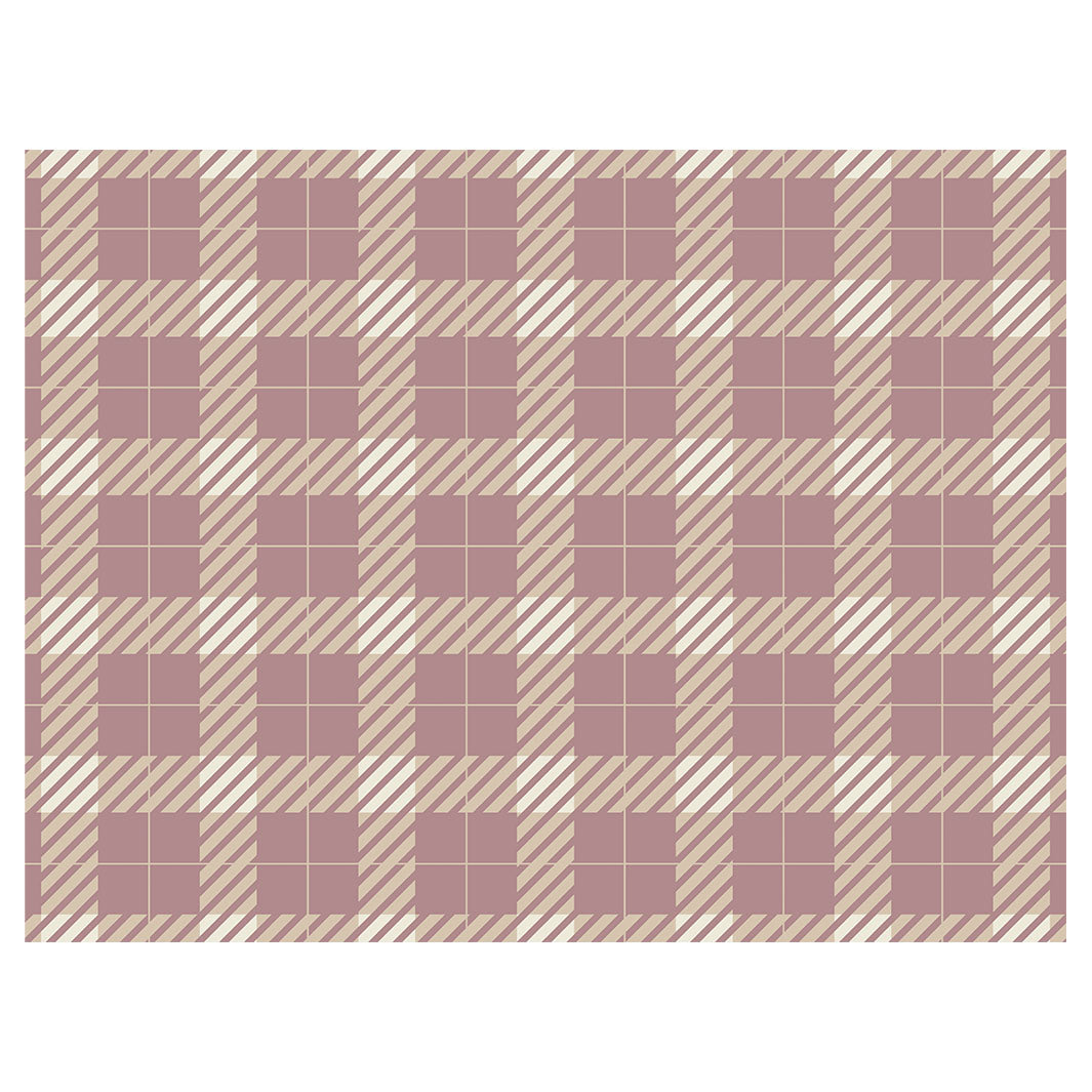 BLUSH PLAID SCATTER CUSHION