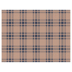 NAVY PLAID SCATTER CUSHION