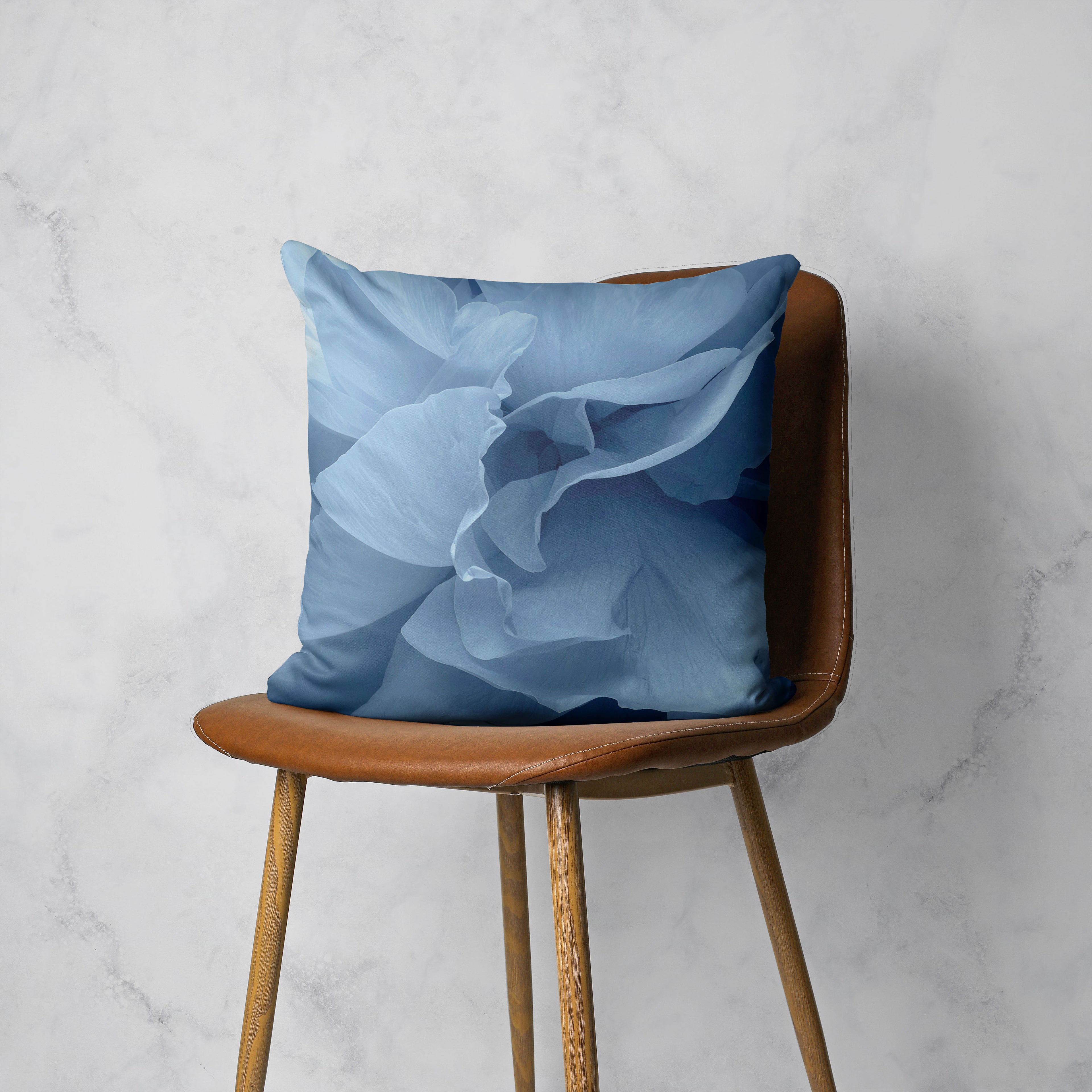 BLUE PETALS SCATTER CUSHION