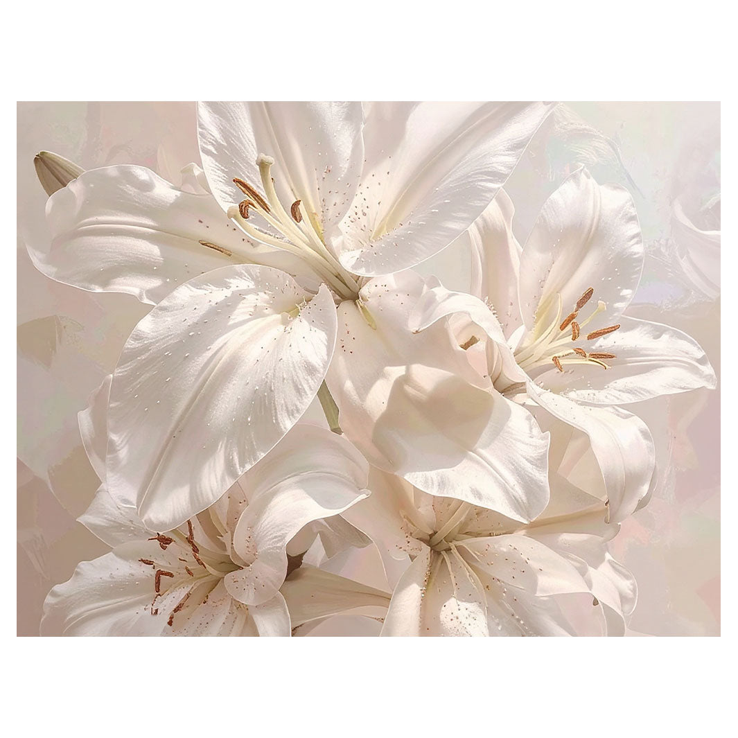 WHITE LILY SCATTER CUSHION