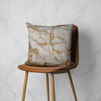 FLORAL CREAM BLEACHED HYDRANGEA LEAVES SCATTER CUSHION