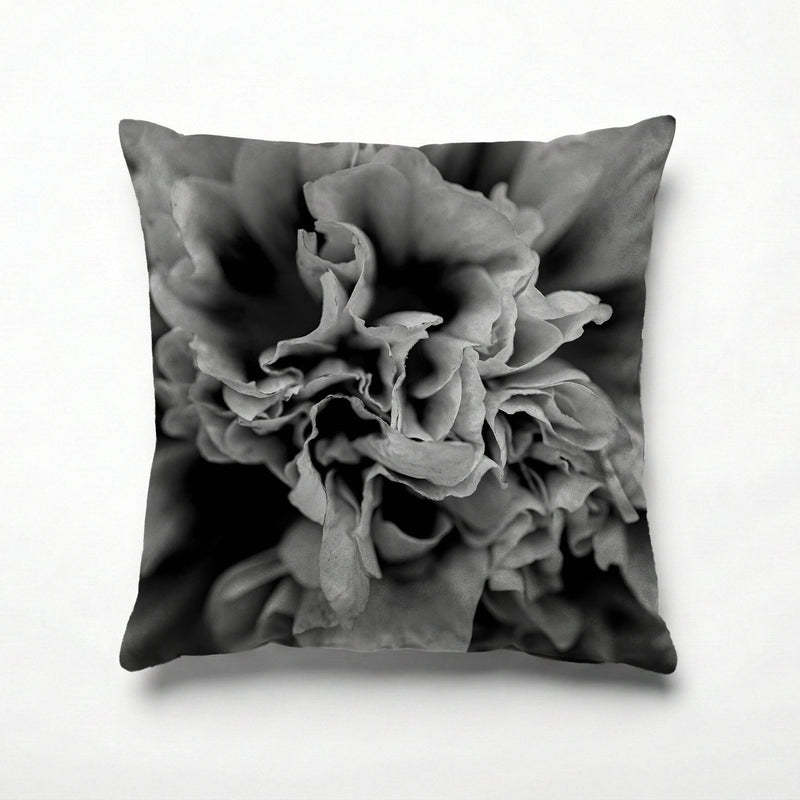FLORAL BLACK AND WHITE PEONY SCATTER CUSHION