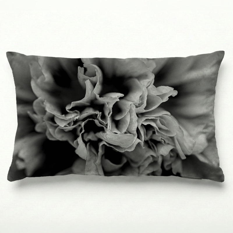 FLORAL BLACK AND WHITE PEONY SCATTER CUSHION