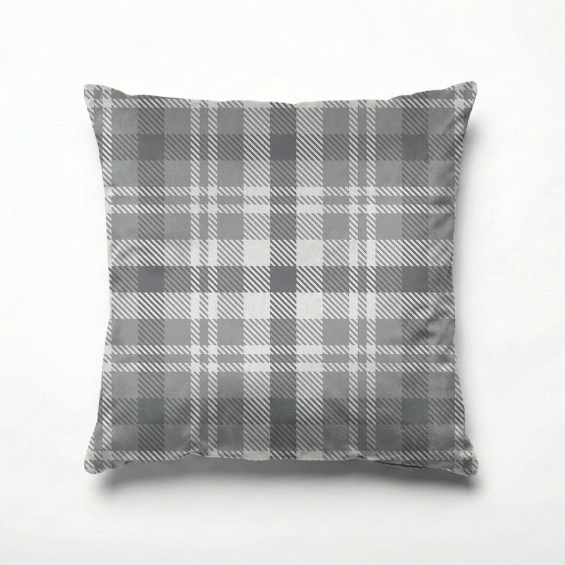 SLATE TARTAN SCATTER CUSHION
