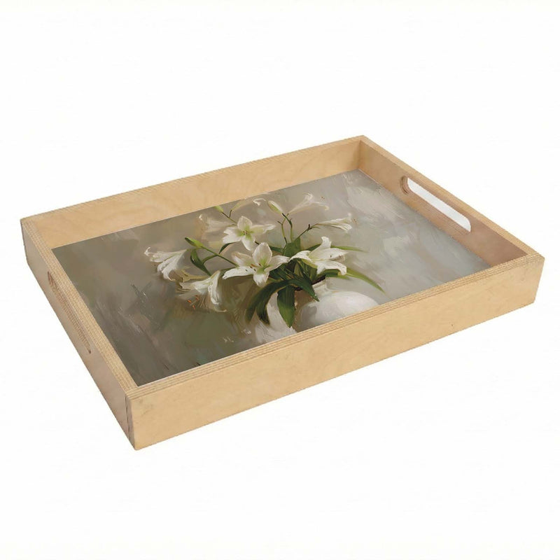 LILY VASE TEA TRAY