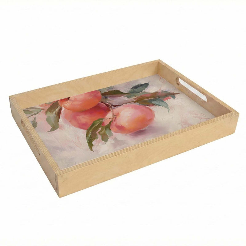 SUMMER PEACHES TEA TRAY