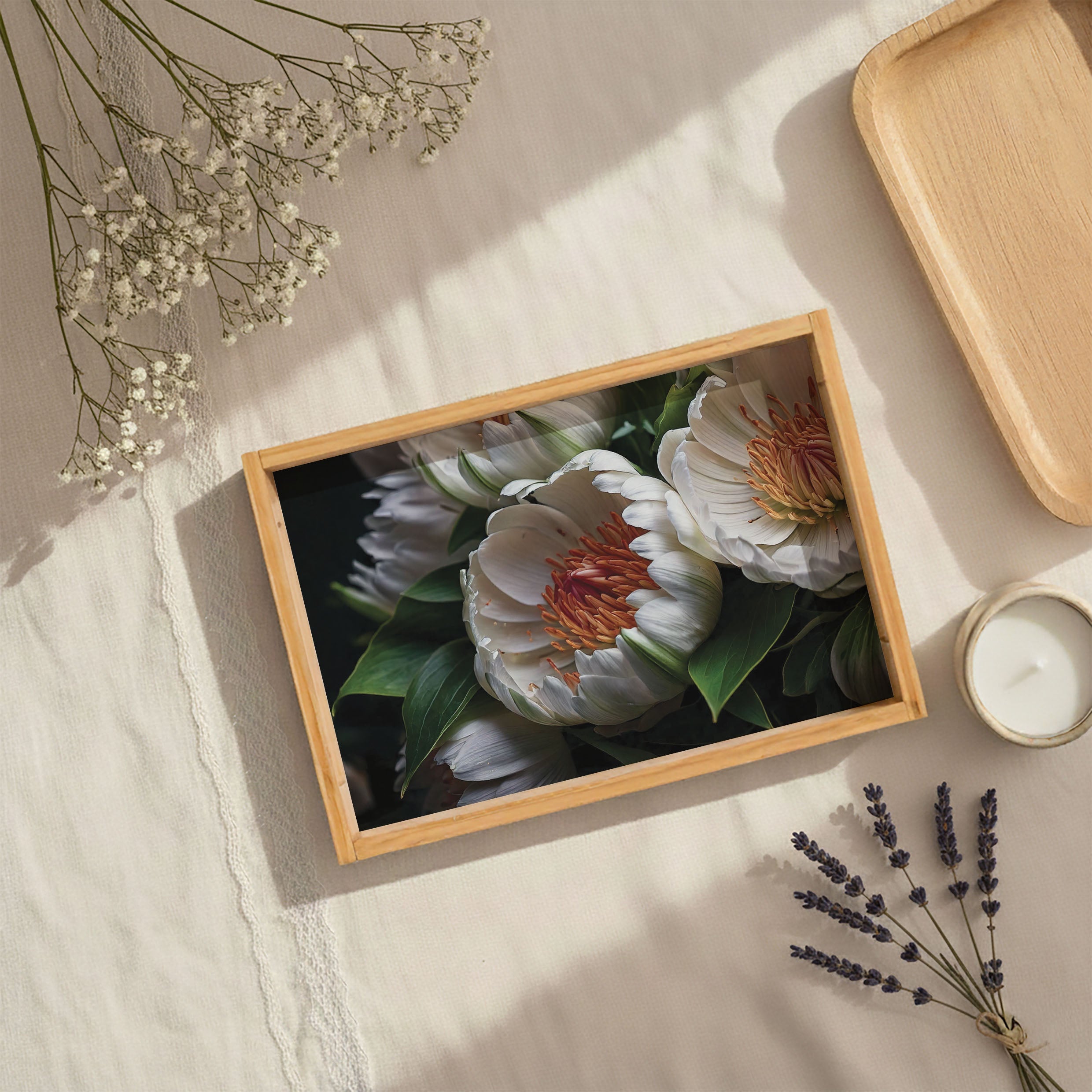 CELESTIAL BLOOMS TEA TRAY