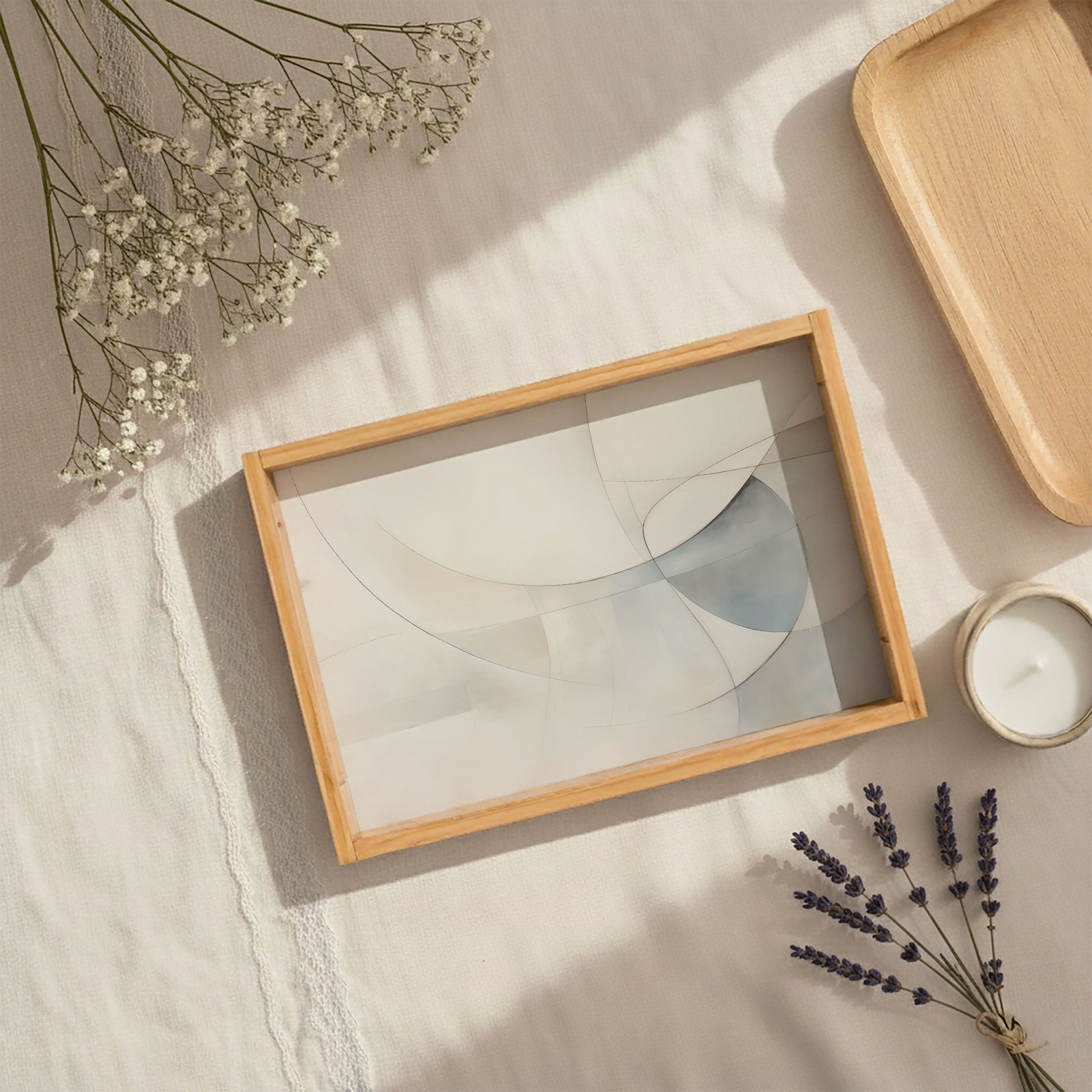 VEILED MOTION TEA TRAY