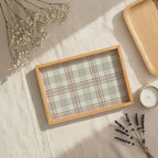 ROSEWOOD PLAID TEA TRAY