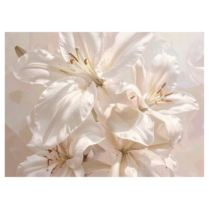 WHITE LILY TEA TRAY