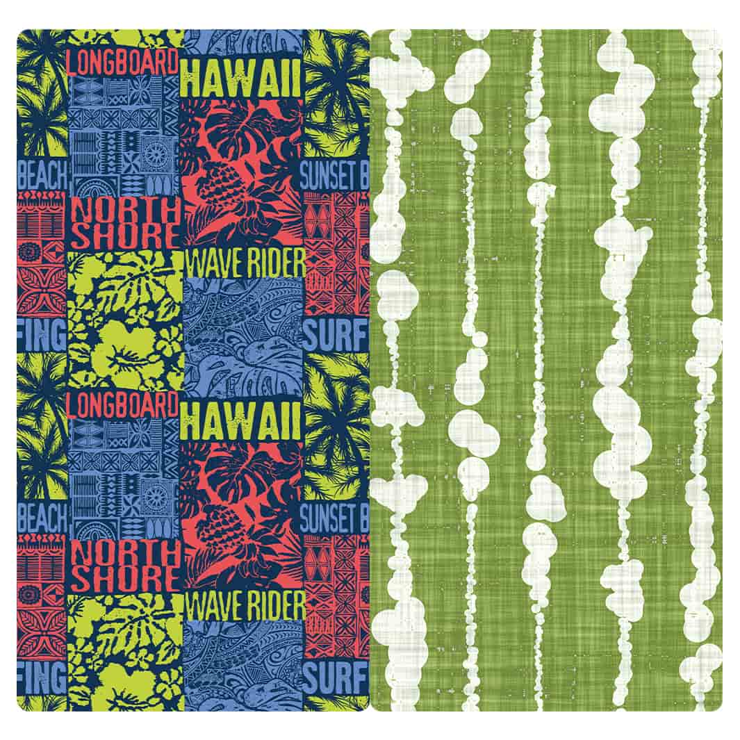 MICROFIBER TRAVEL TOWEL - HAWAIIAN SURF VIBES