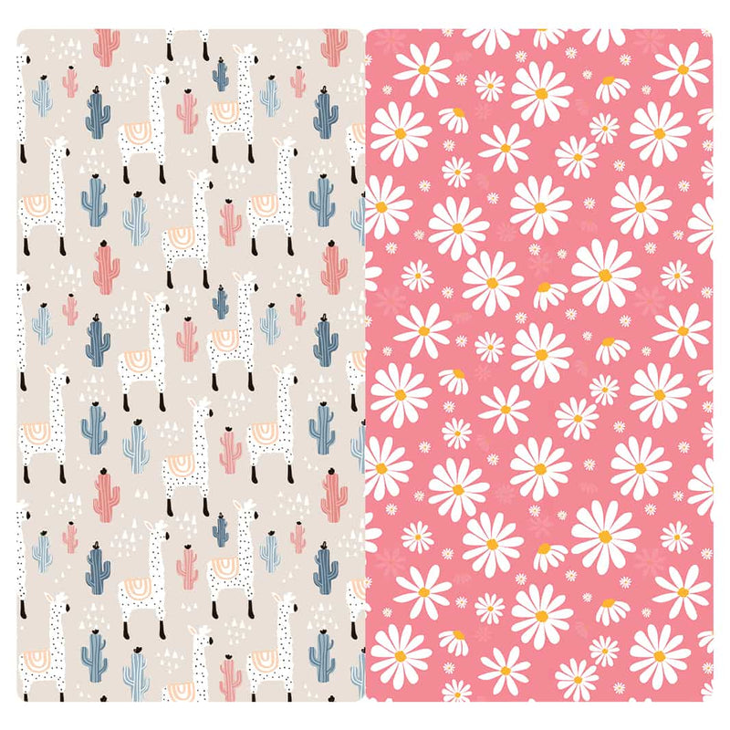 MICROFIBER TRAVEL TOWEL - LLAMA DAISY CHARM