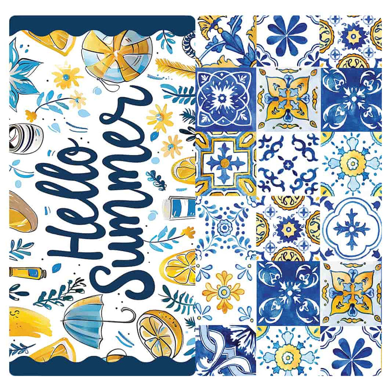 MICROFIBER TRAVEL TOWEL - SUMMER MOSAIC