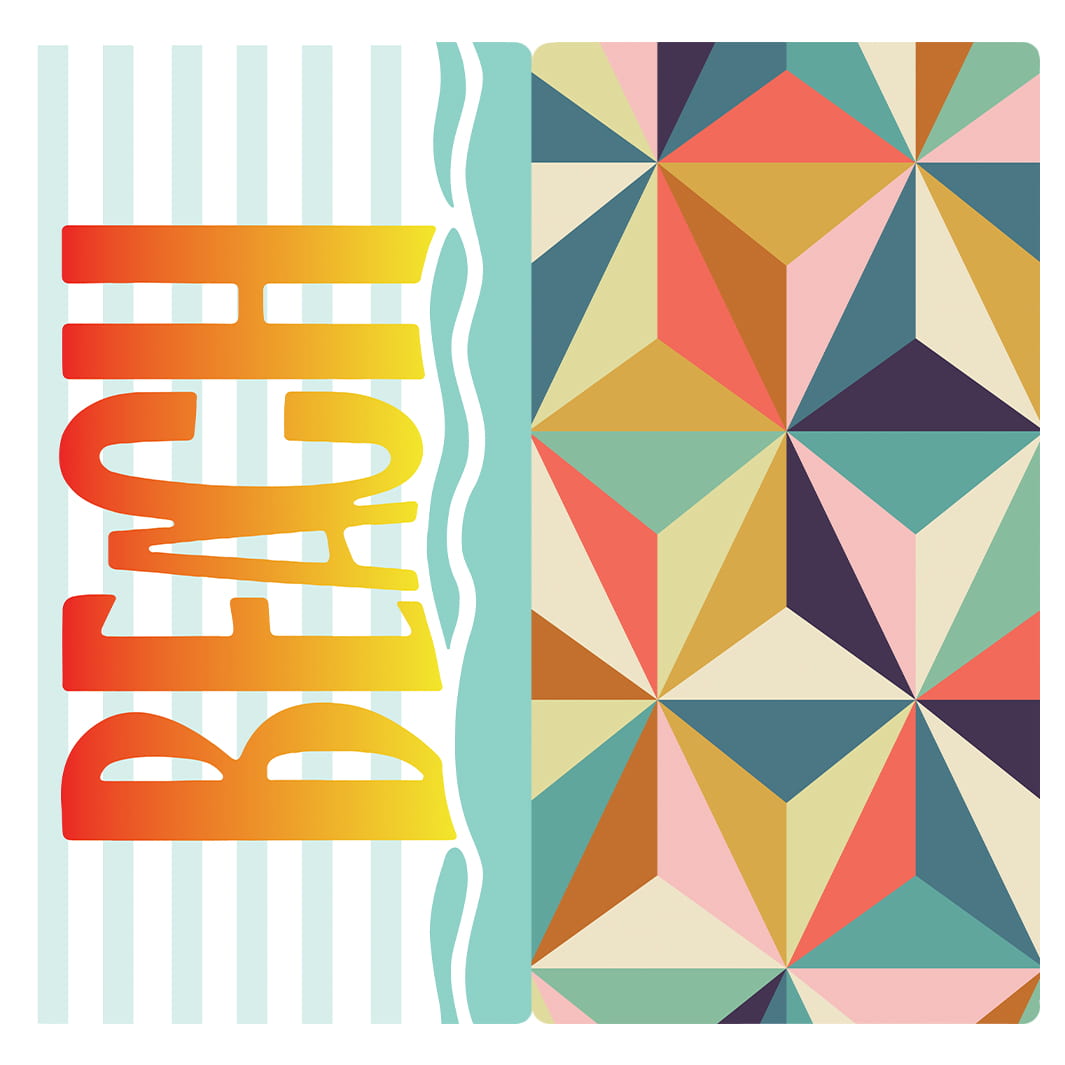 MICROFIBER TRAVEL TOWEL - GEOMETRIC BEACH VIBES