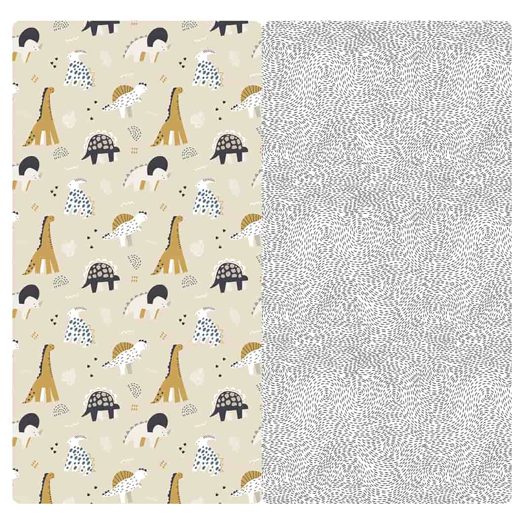 MICROFIBER TRAVEL TOWEL - DINO DOODLE