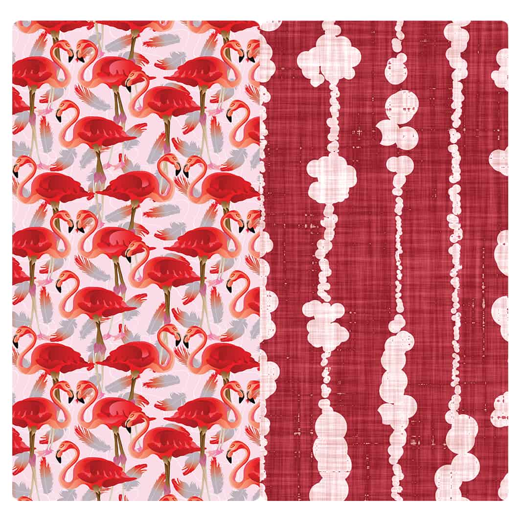 MICROFIBER TRAVEL TOWEL - FLAMINGO FLAIR