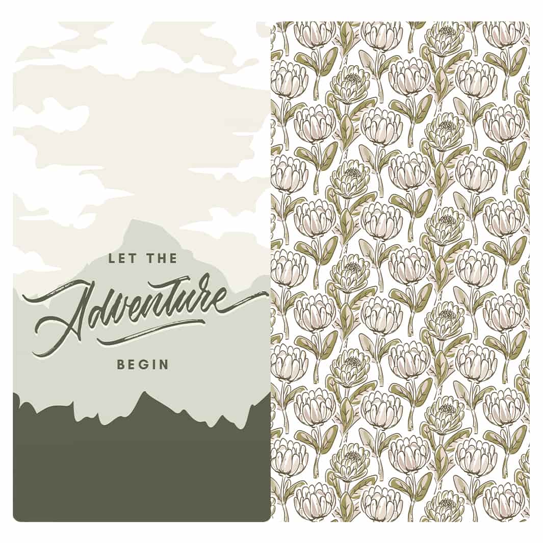 MICROFIBER TRAVEL TOWEL - ADVENTURE BLOOMS